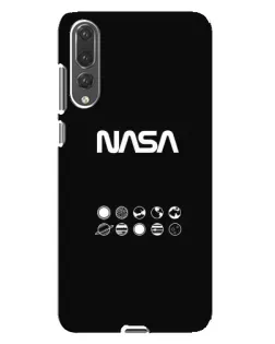 Чехол для Huawei P20 Pro (CLT-L04) с картинкой «NASA — технический принт»