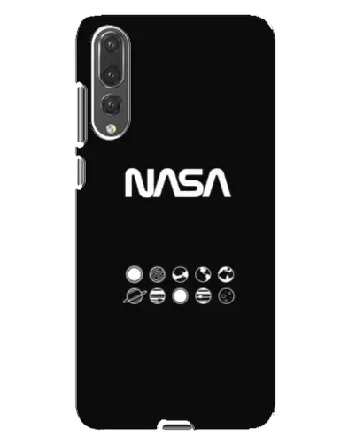 Чехол для Huawei P20 Pro (CLT-L04) с картинкой «NASA — технический принт»
