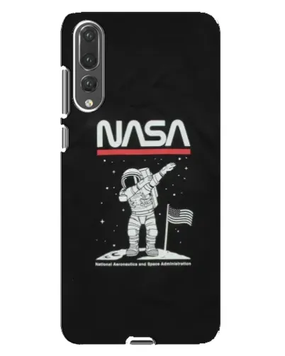 Чехол для Huawei P20 Pro (CLT-L04) с картинкой «NASA — шагаем по Луне»