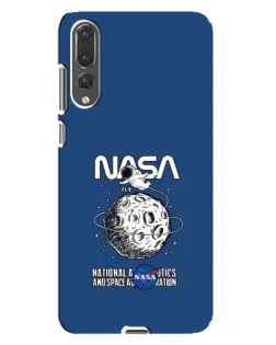 Чехол для Huawei P20 Pro (CLT-L04) с картинкой «NASA — лунная миссия»