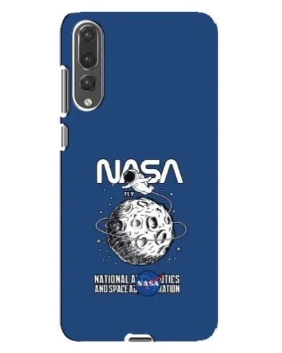 Чехол для Huawei P20 Pro (CLT-L04) с картинкой «NASA — лунная миссия»