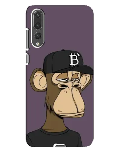 Чехол для Huawei P20 Pro (CLT-L04) с картинкой «Bored Ape в кепке»