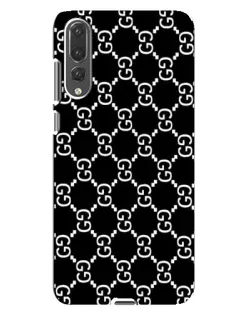 Чехол для Huawei P20 Pro (CLT-L04) с картинкой «Gucci — сетчатый паттерн»