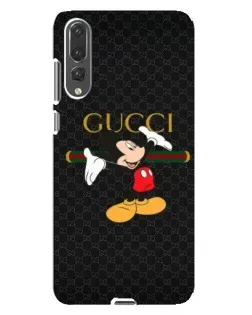 Чехол для Huawei P20 Pro (CLT-L04) с картинкой «Микки Маус Gucci»