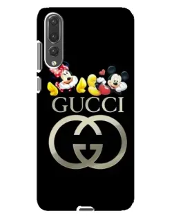 Чехол для Huawei P20 Pro (CLT-L04) с картинкой «Gucci — герои Disney»