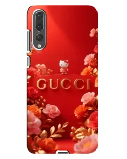 Чехол для Huawei P20 Pro (CLT-L04) с картинкой «Gucci — золотой сад»