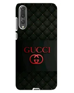 Чехол для Huawei P20 Pro (CLT-L04) с картинкой «Gucci — стеганый черный»
