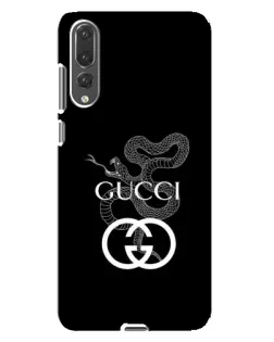 Чехол для Huawei P20 Pro (CLT-L04) с картинкой «Gucci — серебряная змея»