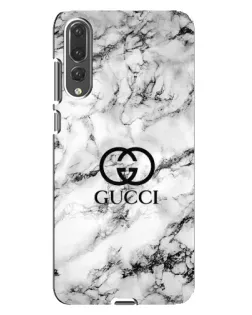 Чехол для Huawei P20 Pro (CLT-L04) с картинкой «Gucci — мраморный шик»