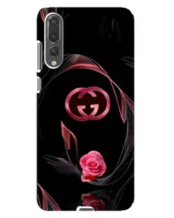 Чехол для Huawei P20 Pro (CLT-L04) с картинкой «Gucci — неоновая роза»
