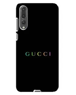 Чехол для Huawei P20 Pro (CLT-L04) с картинкой «Gucci — неоновый минимализм»