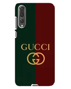 Чехол для Huawei P20 Pro (CLT-L04) с картинкой «Gucci — темно-зеленый градиент»