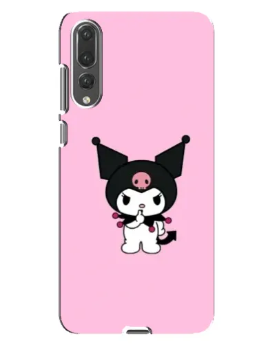 Чехол для Huawei P20 Pro (CLT-L04) с картинкой «Kuromi — розовая нежность»