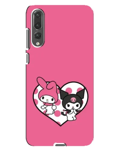 Чехол для Huawei P20 Pro (CLT-L04) с картинкой «Kuromi и My Melody»