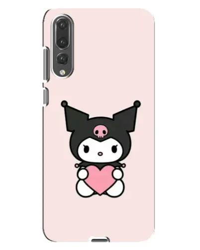 Чехол для Huawei P20 Pro (CLT-L04) с картинкой «Kuromi и сердце»