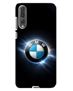 Чехол для Huawei P20 Pro (CLT-L04) с картинкой «BMW — неоновое сияние»