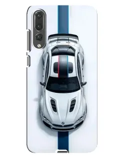 Чехол для Huawei P20 Pro (CLT-L04) с картинкой «Вид сверху — BMW M»