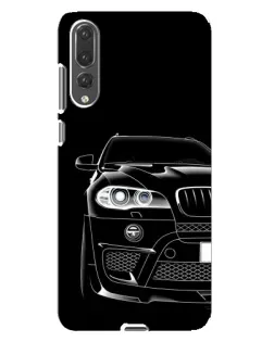 Чехол для Huawei P20 Pro (CLT-L04) с картинкой «Темный силуэт BMW»