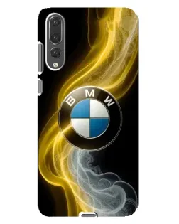 Чехол для Huawei P20 Pro (CLT-L04) с картинкой «Золотистый дым BMW»