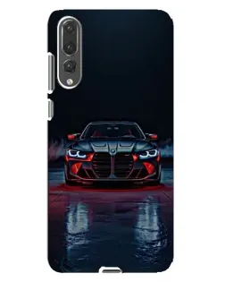 Чехол для Huawei P20 Pro (CLT-L04) с картинкой «BMW на мокрой дороге»