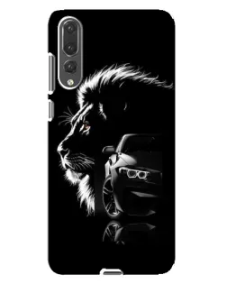 Чехол для Huawei P20 Pro (CLT-L04) с картинкой «BMW и лев»