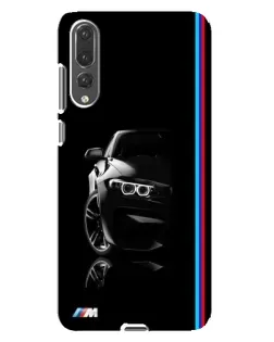 Чехол для Huawei P20 Pro (CLT-L04) с картинкой «Силуэт BMW в темноте»