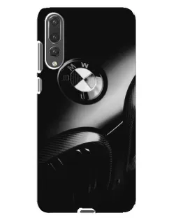 Чехол для Huawei P20 Pro (CLT-L04) с картинкой «Эмблема BMW — макро»