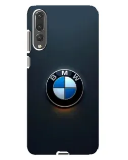 Чехол для Huawei P20 Pro (CLT-L04) с картинкой «Логотип BMW — минимализм»