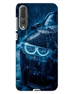 Чехол для Huawei P20 Pro (CLT-L04) с картинкой «BMW под дождем»