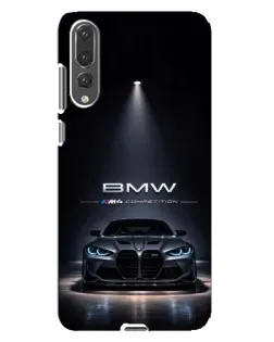 Чехол для Huawei P20 Pro (CLT-L04) с картинкой «BMW сквозь ночной город»