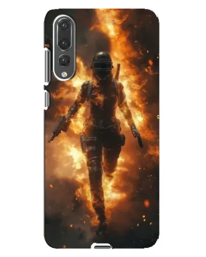 Чехол для Huawei P20 Pro (CLT-L04) с картинкой «BMW — скорость в дожде»