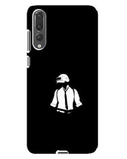 Чехол для Huawei P20 Pro (CLT-L04) с картинкой «PUBG — белый шлем»