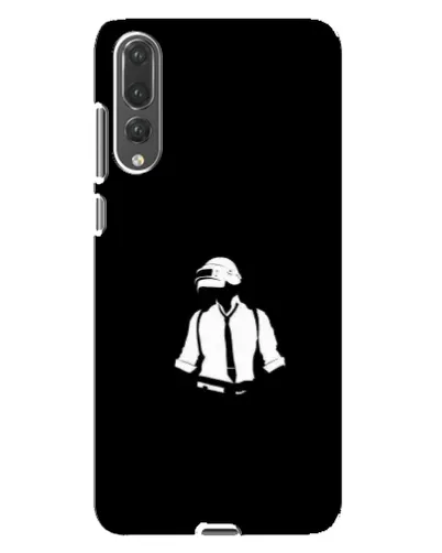 Чехол для Huawei P20 Pro (CLT-L04) с картинкой «PUBG — белый шлем»