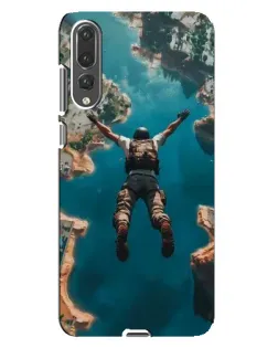 Чехол для Huawei P20 Pro (CLT-L04) с картинкой «PUBG — свободное падение»