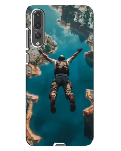 Чехол для Huawei P20 Pro (CLT-L04) с картинкой «PUBG — свободное падение»
