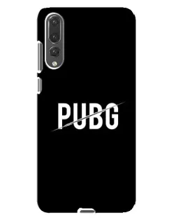 Чехол для Huawei P20 Pro (CLT-L04) с картинкой «PUBG — белый логотип»