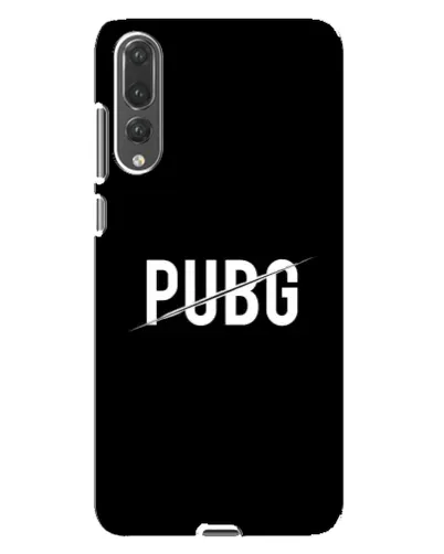 Чехол для Huawei P20 Pro (CLT-L04) с картинкой «PUBG — белый логотип»