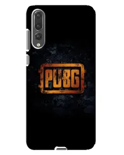 Чехол для Huawei P20 Pro (CLT-L04) с картинкой «PUBG — золотой логотип»