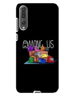Чехол для Huawei P20 Pro (CLT-L04) с картинкой «Логотип Among Us» Чехол для Huawei P20 Pro (CLT-L04) с картинкой «Логотип Among Us»