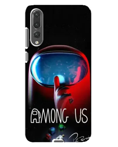 Чехол для Huawei P20 Pro (CLT-L04) с картинкой «Красный импостер — макро»