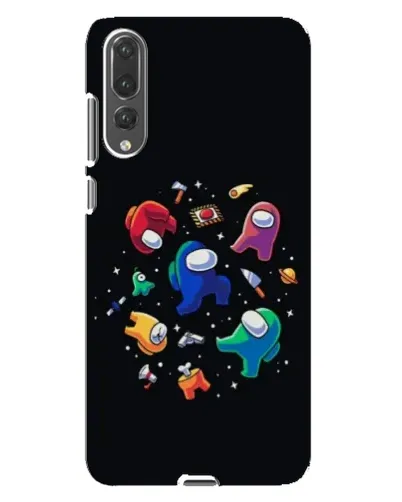 Чехол для Huawei P20 Pro (CLT-L04) с картинкой «Among Us космос»