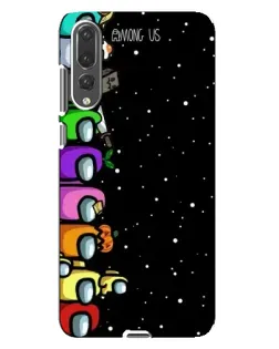 Чехол для Huawei P20 Pro (CLT-L04) с картинкой «Команда Among Us» Чехол для Huawei P20 Pro (CLT-L04) с картинкой «Команда Among Us»