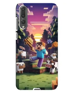 Чехол для Huawei P20 Pro (CLT-L04) с картинкой «Стив на ферме» Чехол для Huawei P20 Pro (CLT-L04) с картинкой «Стив на ферме»