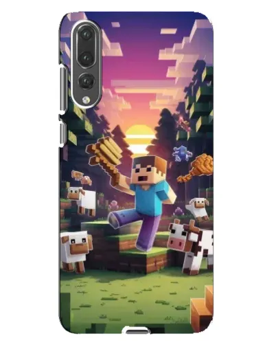 Чехол для Huawei P20 Pro (CLT-L04) с картинкой «Стив на ферме» Чехол для Huawei P20 Pro (CLT-L04) с картинкой «Стив на ферме»