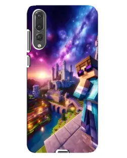 Чехол для Huawei P20 Pro (CLT-L04) с картинкой «Стив и космос»