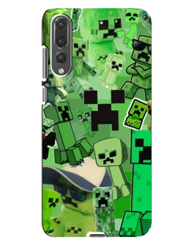 Чехол для Huawei P20 Pro (CLT-L04) с картинкой «Криперы Minecraft» Чехол для Huawei P20 Pro (CLT-L04) с картинкой «Криперы Minecraft»