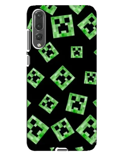 Чехол для Huawei P20 Pro (CLT-L04) с картинкой «Паттерн с криперами» Чехол для Huawei P20 Pro (CLT-L04) с картинкой «Паттерн с криперами»