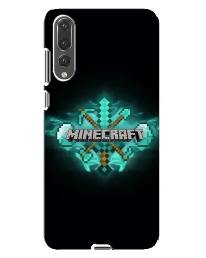 Чехол для Huawei P20 Pro (CLT-L04) с картинкой «Minecraft Diamond лого» Чехол для Huawei P20 Pro (CLT-L04) с картинкой «Minecraft Diamond лого»