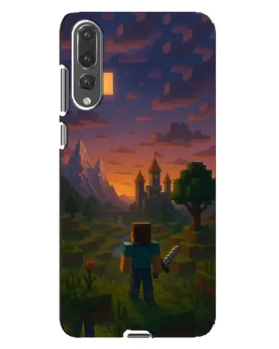 Чехол для Huawei P20 Pro (CLT-L04) с картинкой «Стив у башни» Чехол для Huawei P20 Pro (CLT-L04) с картинкой «Стив у башни»
