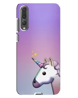 Чехол для Huawei P20 Pro (CLT-L04) с картинкой «Единорог градиент»